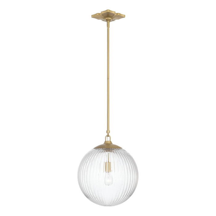 Crystorama - ORY-1007-AG-CL - One Light Pendant - Orly - Aged Brass