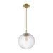 Crystorama - ORY-1007-AG-CL - One Light Pendant - Orly - Aged Brass