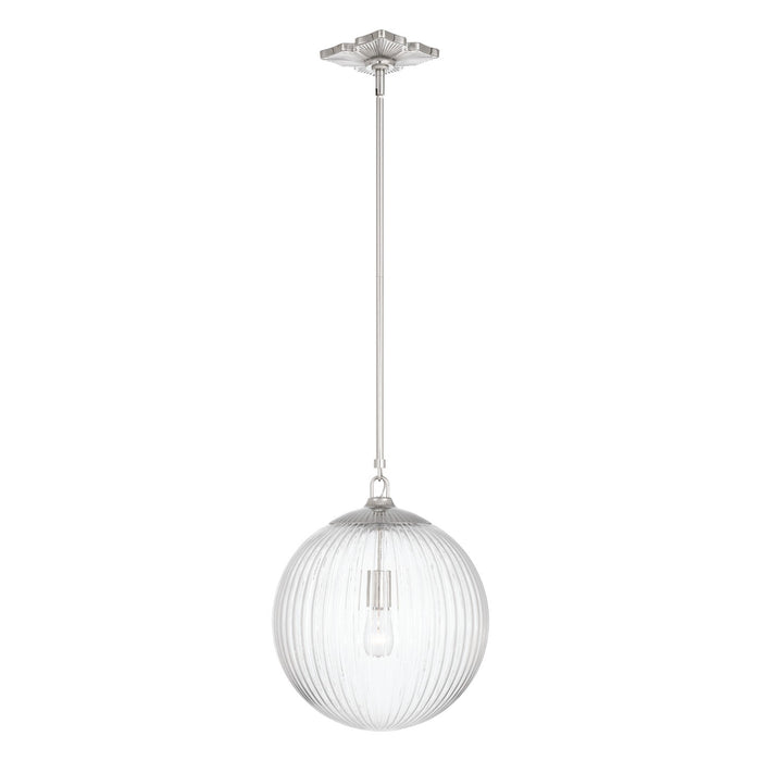 Crystorama - ORY-1007-PN-CL - One Light Pendant - Orly - Polished Nickel