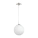 Crystorama - ORY-1007-PN-WH - One Light Pendant - Orly - Polished Nickel