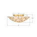 Crystorama - PAL-524-GA - Three Light Semi Flush Mount - Palla - Antique Gold