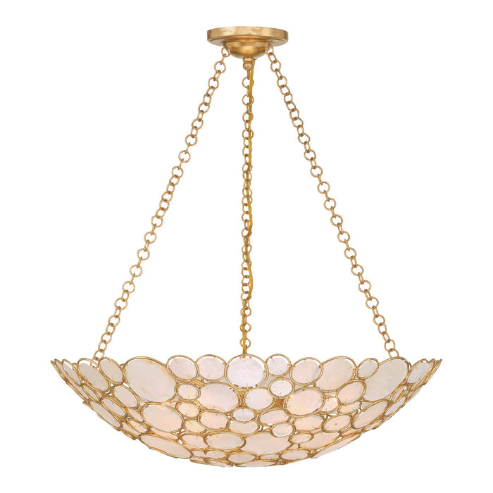 Crystorama - PAL-525-GA - Six Light Chandelier - Palla - Antique Gold