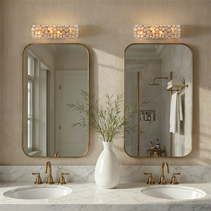 Crystorama - PAL-526-GA - Four Light Bath - Palla - Antique Gold