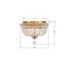 Crystorama - ROS-A1003-AG-CL-MWP - Three Light Flush Mount - Roslyn - Aged Brass