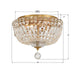 Crystorama - ROS-A1004-AG-CL-MWP - Four Light Flush Mount - Roslyn - Aged Brass