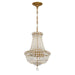 Crystorama - ROS-A1006-AG-CL-MWP - Five Light Chandelier - Roslyn - Aged Brass