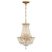 Crystorama - ROS-A1006-AG-CL-MWP - Five Light Chandelier - Roslyn - Aged Brass