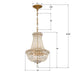 Crystorama - ROS-A1006-AG-CL-MWP - Five Light Chandelier - Roslyn - Aged Brass