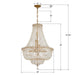 Crystorama - ROS-A1009-AG-CL-MWP - Nine Light Chandelier - Roslyn - Aged Brass