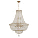 Crystorama - ROS-A1015-AG-CL-MWP - 15 Light Chandelier - Roslyn - Aged Brass