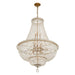 Crystorama - ROS-A1015-AG-CL-MWP - 15 Light Chandelier - Roslyn - Aged Brass