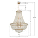 Crystorama - ROS-A1015-AG-CL-MWP - 15 Light Chandelier - Roslyn - Aged Brass
