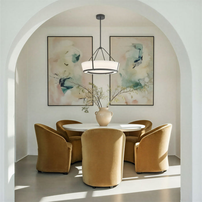 Crystorama - RYC-8106-CZ - LED Pendant - Royce - Charcoal Bronze