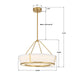 Crystorama - RYC-8106-LG - LED Pendant - Royce - Luxe Gold