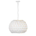 Crystorama - TAL-9404-MT - Five Light Chandelier - Talia - Matte White