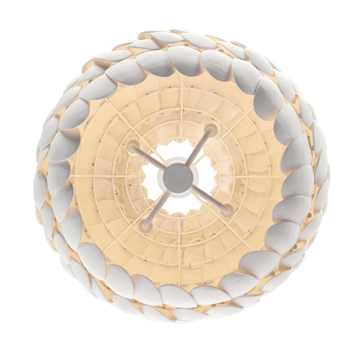 Crystorama - TAL-9404-MT - Five Light Chandelier - Talia - Matte White