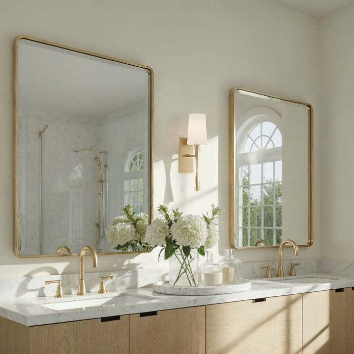 Crystorama - TRE-221-OP-AG - One Light Wall Sconce - Trenton - Aged Brass