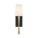 Crystorama - TRE-221-OP-AG-BF - One Light Wall Sconce - Trenton - Aged Brass + Black Forged
