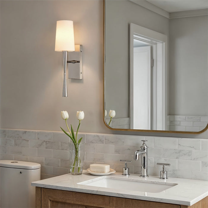 Crystorama - TRE-221-OP-PN - One Light Wall Sconce - Trenton - Polished Nickel