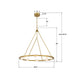 Crystorama - TRL-2805-LG - LED Chandelier - Terrell - Luxe Gold