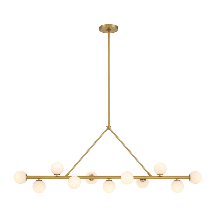 Crystorama - TRL-2807-LG - LED Linear Chandelier - Terrell - Luxe Gold