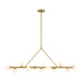 Crystorama - TRL-2807-LG - LED Linear Chandelier - Terrell - Luxe Gold