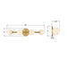 Crystorama - TRL-2811-LG - LED Bath - Terrell - Luxe Gold