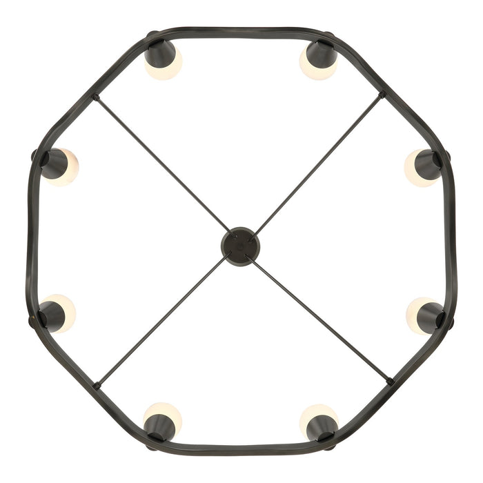 Crystorama - VNC-6508-NB - LED Chandelier - Vance - Bronze Noir