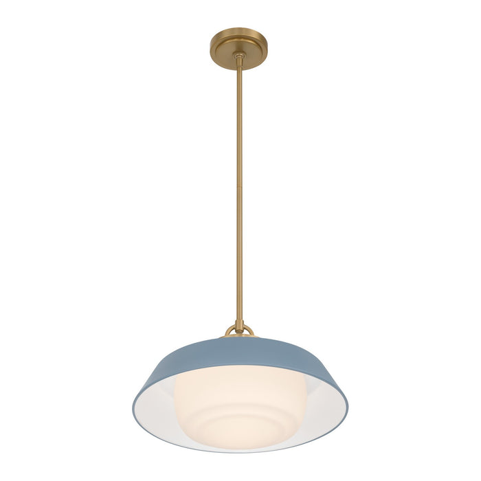 Crystorama - XAN-8006-VG-BL - One Light Pendant - Xander - Vibrant Gold