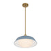 Crystorama - XAN-8006-VG-BL - One Light Pendant - Xander - Vibrant Gold
