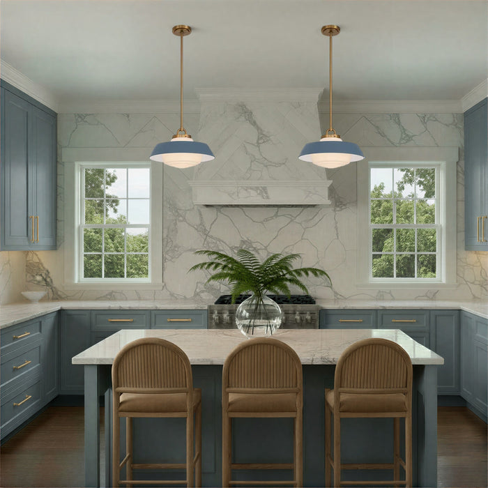 Crystorama - XAN-8006-VG-BL - One Light Pendant - Xander - Vibrant Gold