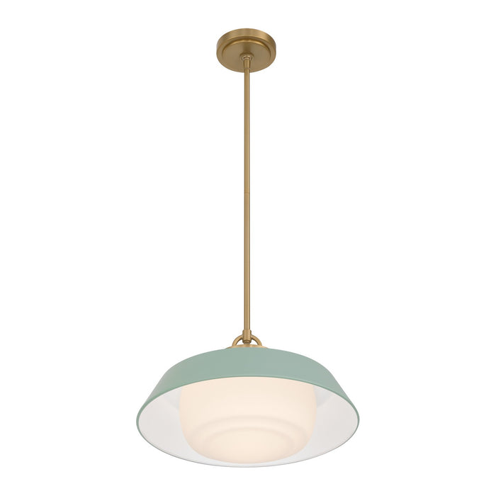 Crystorama - XAN-8006-VG-GR - One Light Pendant - Xander - Vibrant Gold