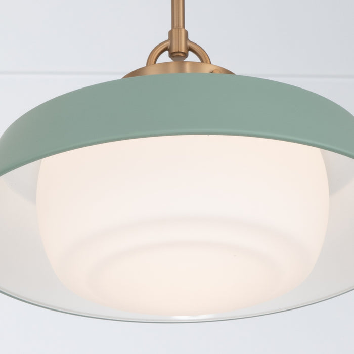 Crystorama - XAN-8006-VG-GR - One Light Pendant - Xander - Vibrant Gold