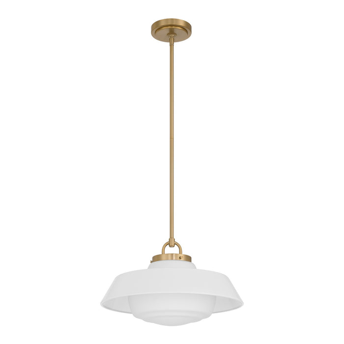 Crystorama - XAN-8006-VG-WH - One Light Pendant - Xander - Vibrant Gold