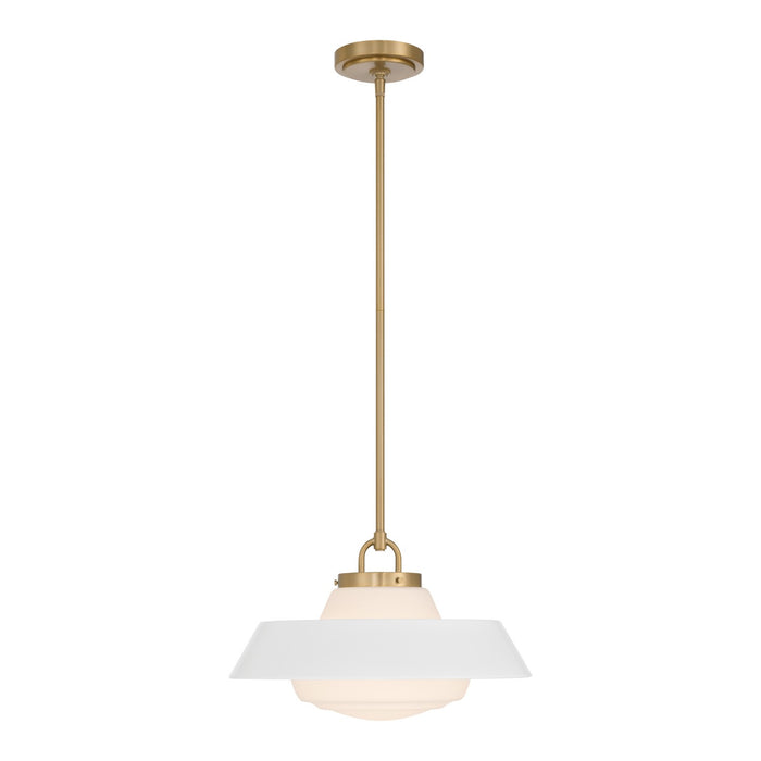 Crystorama - XAN-8006-VG-WH - One Light Pendant - Xander - Vibrant Gold