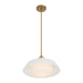 Crystorama - XAN-8006-VG-WH - One Light Pendant - Xander - Vibrant Gold