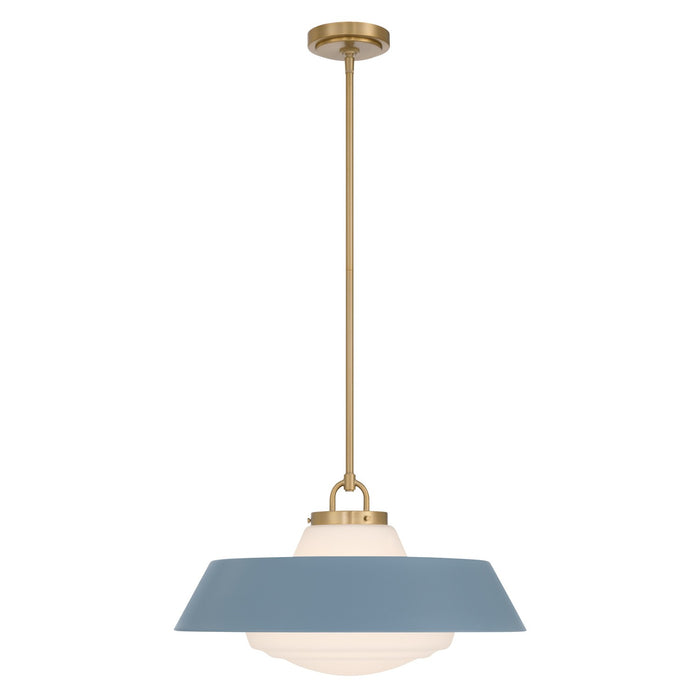 Crystorama - XAN-8009-VG-BL - Three Light Pendant - Xander - Vibrant Gold