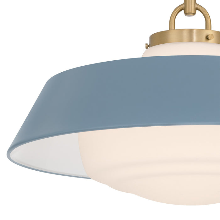 Crystorama - XAN-8009-VG-BL - Three Light Pendant - Xander - Vibrant Gold