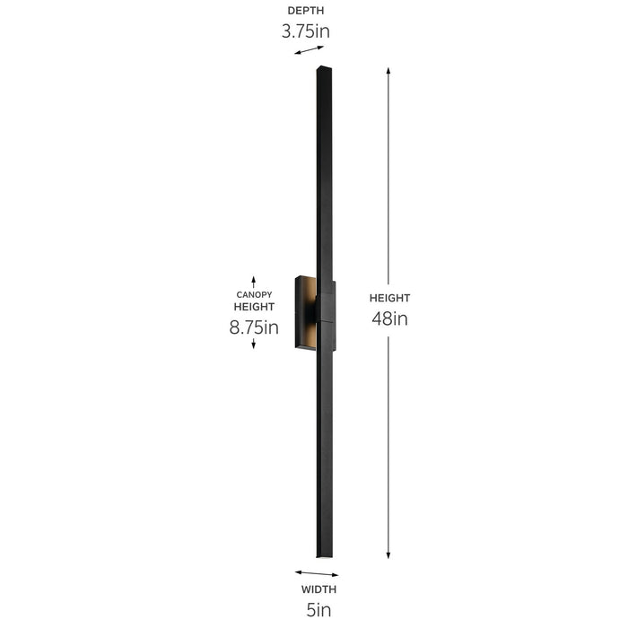 Kichler - 59149BKTLED - LED Outdoor Wall Mount - Nocar - Textured Black