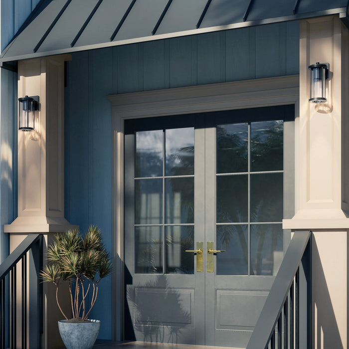 Kichler - 59022BKDS - One Light Outdoor Wall Mount - Barras - Black