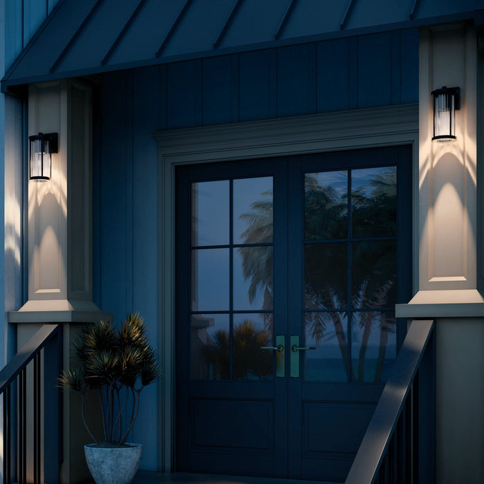 Kichler - 59022BKDS - One Light Outdoor Wall Mount - Barras - Black