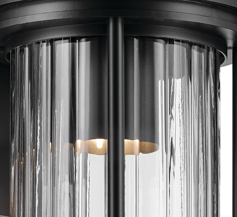 Kichler - 59024BKDS - One Light Outdoor Wall Mount - Barras - Black