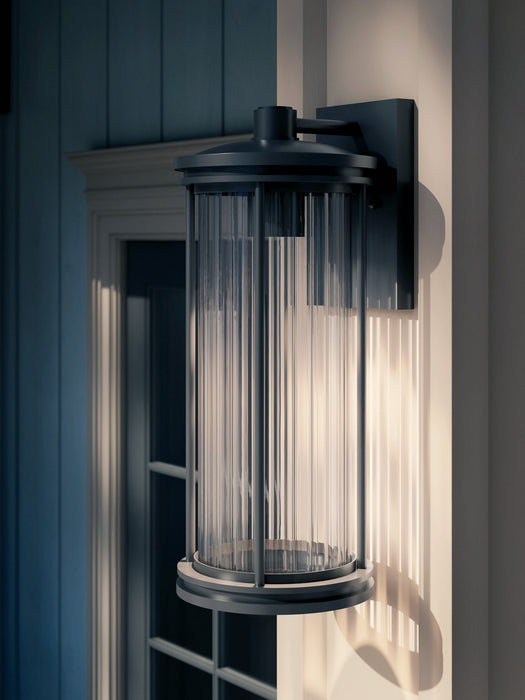 Kichler - 59024BKDS - One Light Outdoor Wall Mount - Barras - Black