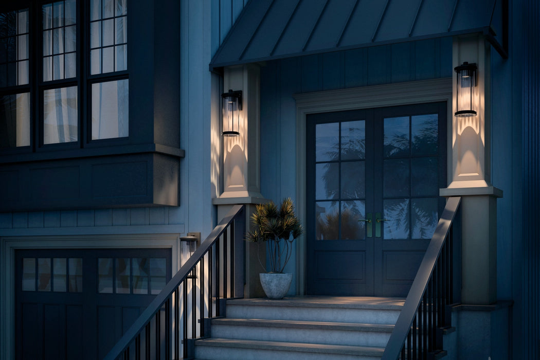 Kichler - 59024BKDS - One Light Outdoor Wall Mount - Barras - Black