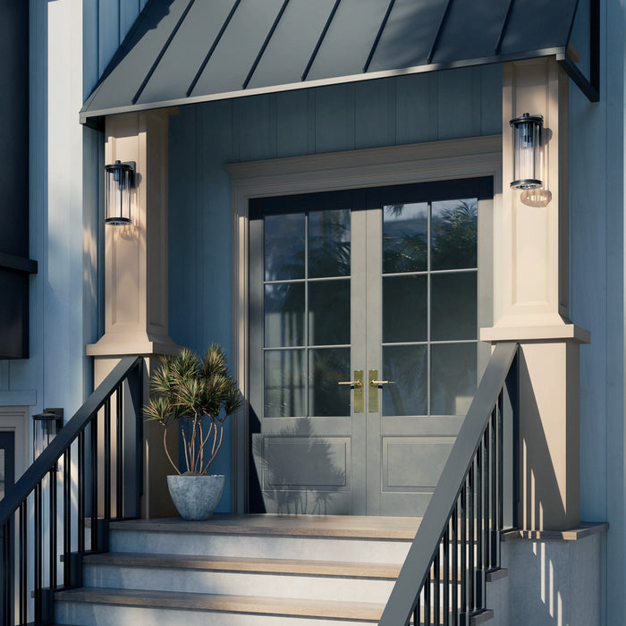 Kichler - 59023BKDS - One Light Outdoor Wall Mount - Barras - Black