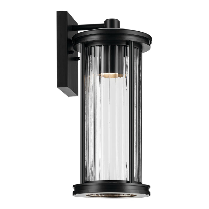 Kichler - 59023BKDS - One Light Outdoor Wall Mount - Barras - Black
