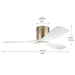 Kichler - 300032CPZ - 48" Ceiling Fan - Volos - Champagne Bronze