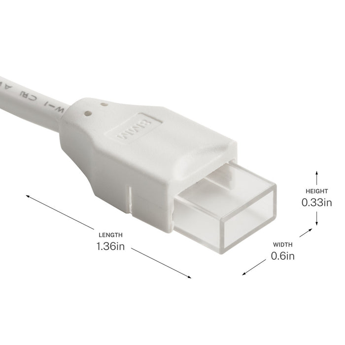 Kichler - 3CTWS6WH - Tape Connector - Wet Tape Accessories - White