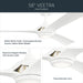 Kichler - 300056-MWH - 56" Ceiling Fan - Veetra - Matte White