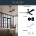 Kichler - 300056-BK - 56" Ceiling Fan - Veetra - Matte Black